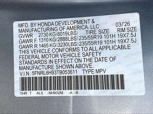 New 2026 Honda Odyssey Elite image 8