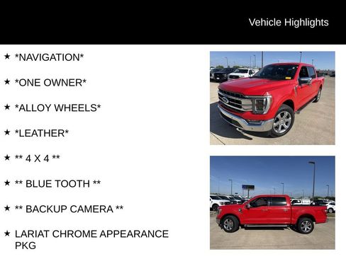 Used 2022 Ford F150 Lariat w/ Equipment Group 502A High AWD/4WD image 4