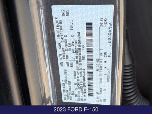 Certified 2023 Ford F150 XLT w/ Equipment Group 302A High AWD/4WD image 31