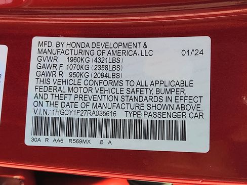 Used 2024 Honda Accord LX image 28