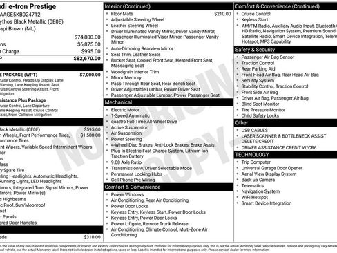 Used 2019 Audi e-tron Prestige w/ Prestige Package image 45