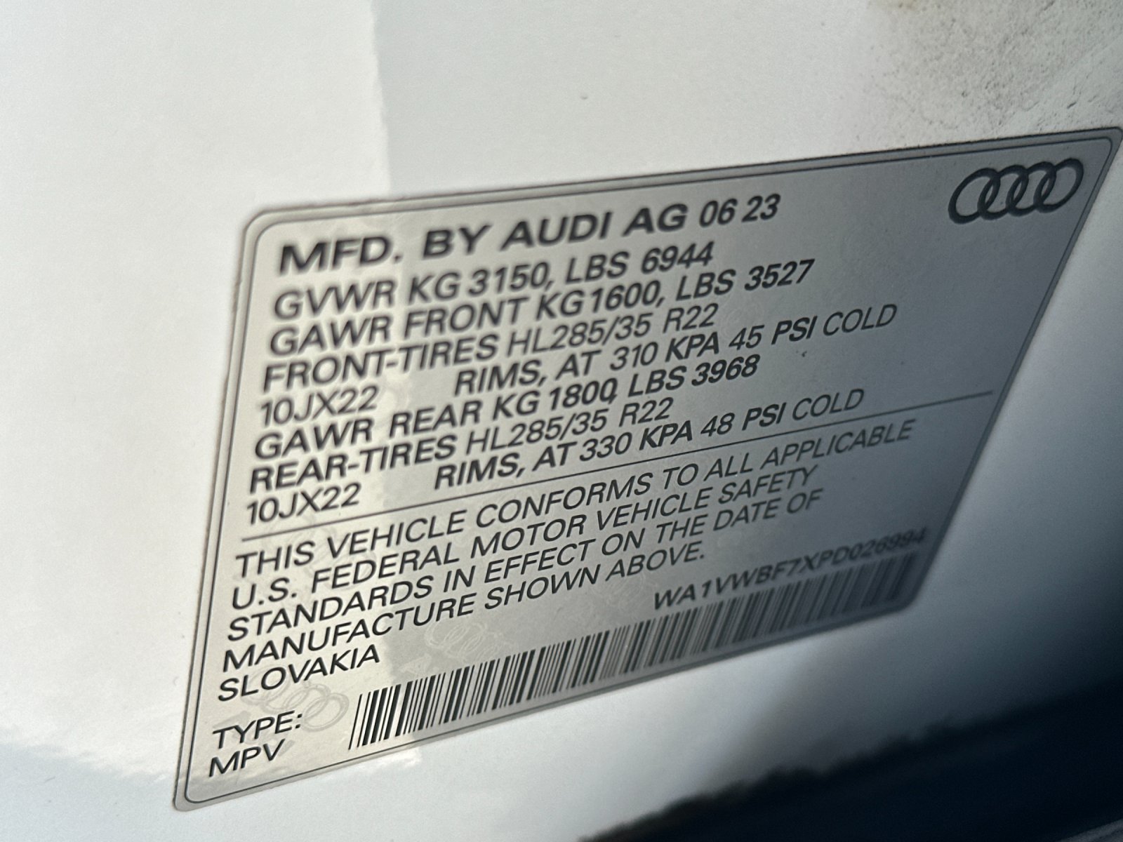 Used 2023 Audi SQ7 Prestige w/ Prestige Package AWD/4WD image 28