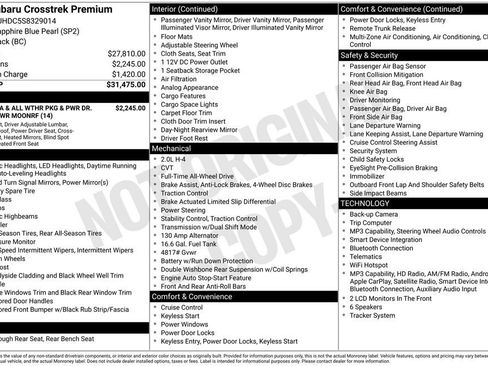 Certified 2025 Subaru Crosstrek 2.0i Premium image 22