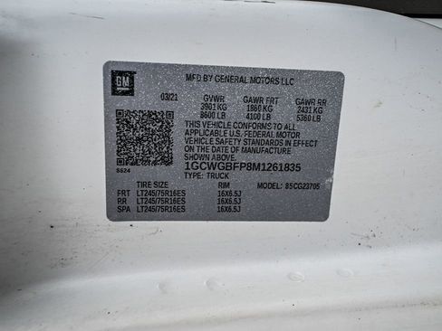 Used 2021 Chevrolet Express 2500 Extended w/ Driver Convenience Package RWD image 16