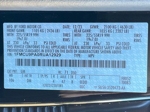 Used 2024 Ford Escape ST-Line Elite w/ Premium Technology Package image 56