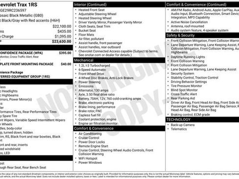 Used 2024 Chevrolet Trax RS w/ Driver Confidence Package FWD image 1