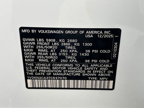 New 2026 Volkswagen Atlas SE image 31