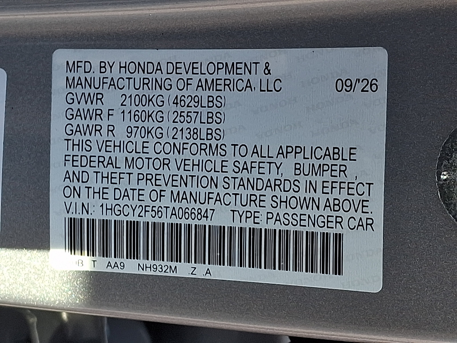 New 2026 Honda Accord Sport image 10