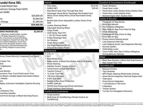 Used 2024 Hyundai Kona SEL w/ Convenience Package FWD image 5