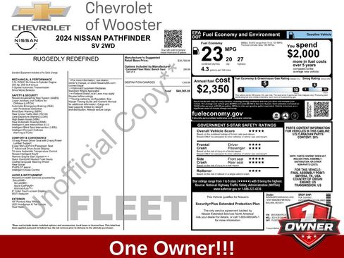 Used 2024 Nissan Pathfinder SV FWD image 1