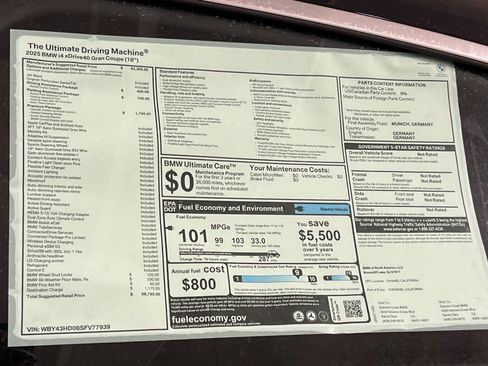 Used 2025 BMW i4 xDrive40i w/ Premium Package AWD/4WD image 29