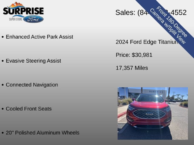 Used 2024 Ford Edge Titanium w/ Titanium Elite Package AWD/4WD image 17