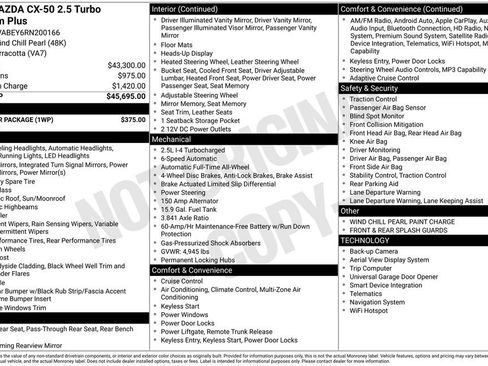 Certified 2024 MAZDA CX-50 2.5 Turbo w/ Weather Package AWD/4WD image 26