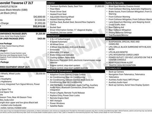 New 2026 Chevrolet Traverse LT w/ Driver Confidence Package AWD/4WD image 4