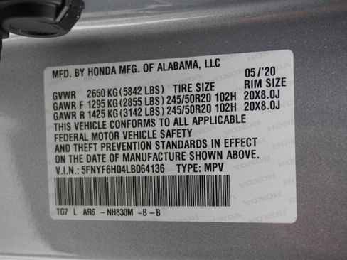 Used 2020 Honda Pilot Elite image 36