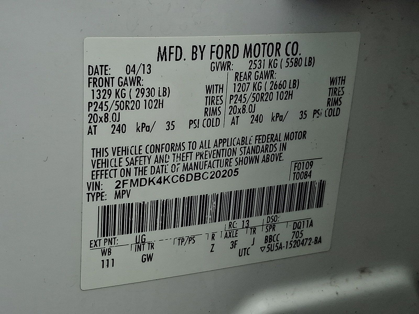 Used 2013 Ford Edge Limited AWD/4WD image 26
