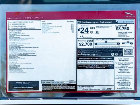 New 2024 Jaguar XF R-Dynamic SE image 34