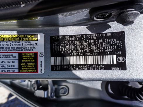 Used 2021 Toyota Camry LE w/ Convenience Package image 43