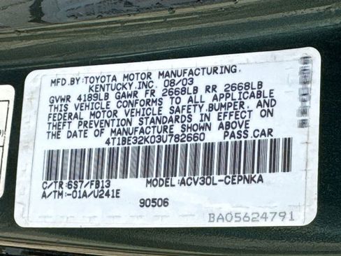 Used 2003 Toyota Camry LE image 37