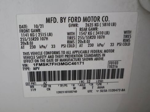 Used 2021 Ford Explorer Limited w/ Equipment Group 301A image 25