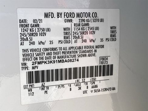 Used 2021 Ford Edge Titanium w/ Equipment Group 301A image 30