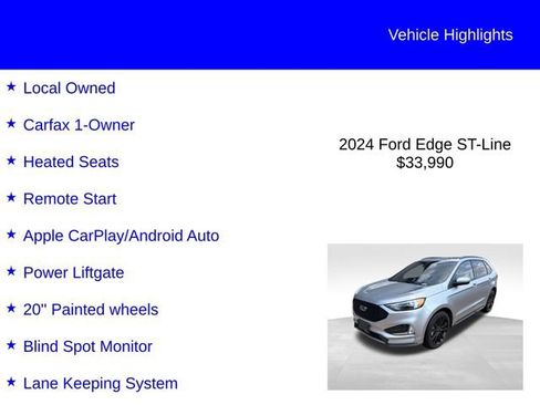 Used 2024 Ford Edge ST-Line AWD/4WD image 2
