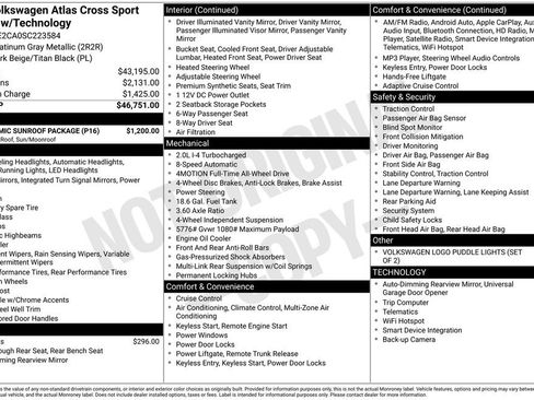 Used 2025 Volkswagen Atlas Cross Sport SE w/ Panoramic Sunroof Package image 2