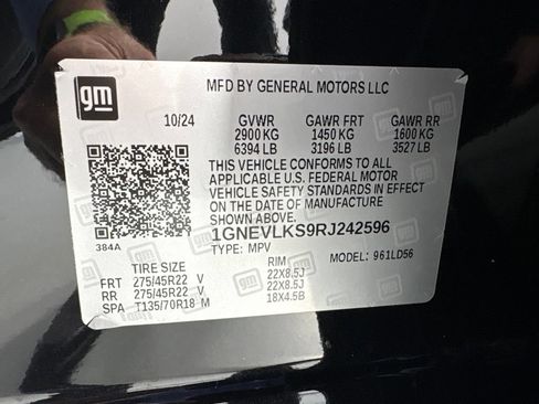 Used 2024 Chevrolet Traverse RS w/ LPO, Floor Liner Package AWD/4WD image 10