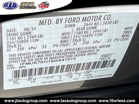 Used 2025 Ford Explorer ST-Line w/ Premium Package RWD image 23