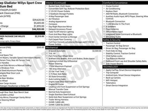 Used 2023 Jeep Gladiator Sport image 11