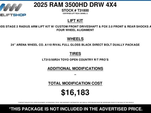 Used 2025 RAM 3500 Laramie w/ Night Edition image 2