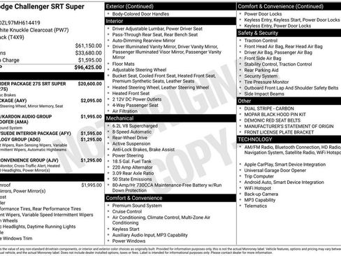 Used 2021 Dodge Challenger SRT Super Stock RWD image 39