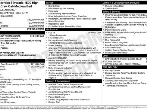 Used 2024 Chevrolet Silverado 1500 High Country w/ Technology Package AWD/4WD image 2