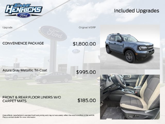 New 2026 Ford Bronco Sport Big Bend w/ Convenience Package AWD/4WD image 8