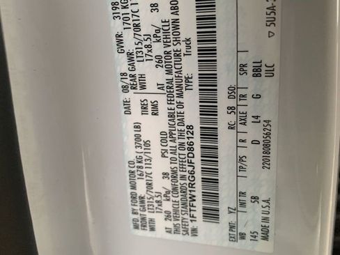 Used 2018 Ford F150 Raptor w/ Equipment Group 802A Luxury image 12