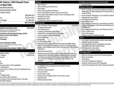Used 2023 GMC Sierra 1500 Denali w/ Denali Reserve Package AWD/4WD image 45
