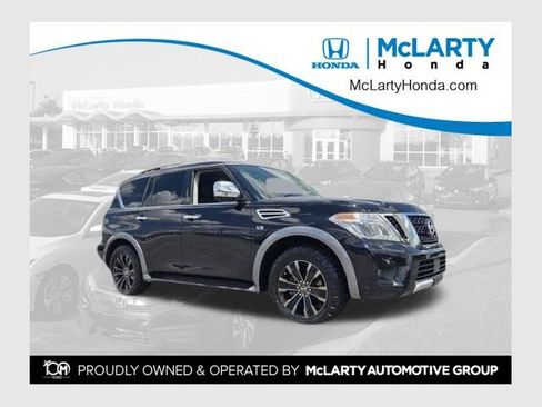 Used 2018 Nissan Armada Platinum w/ Captain Seat Package RWD image 1