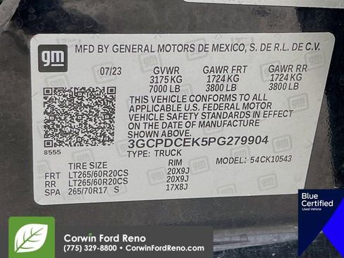 Used 2023 Chevrolet Silverado 1500 Custom Trail Boss image 33