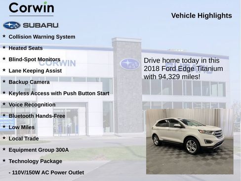 Used 2018 Ford Edge Titanium w/ Technology Package AWD/4WD image 6
