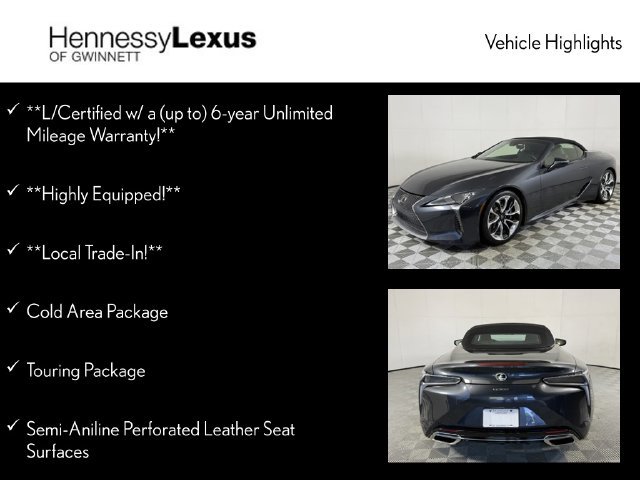 Used 2021 Lexus LC 500 Convertible w/ Touring Package RWD image 12
