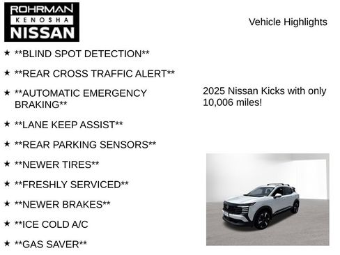 Used 2025 Nissan Kicks SR AWD/4WD image 8