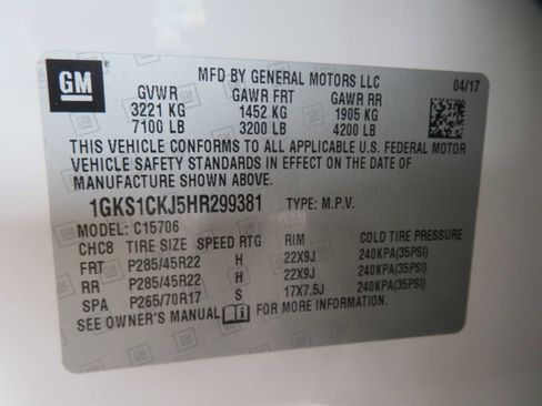 Used 2017 GMC Yukon Denali w/ Enhanced Security Package image 87