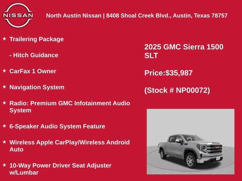 Used 2025 GMC Sierra 1500 SLT RWD image 2