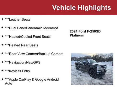 Used 2024 Ford F250 Platinum image 2