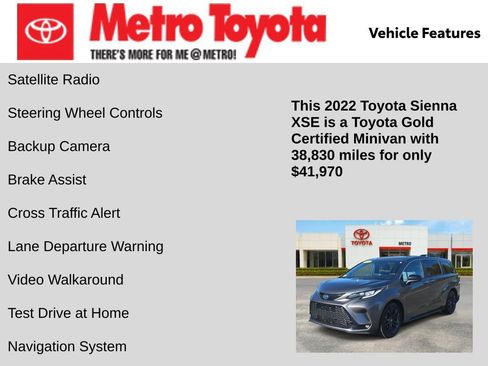 Certified 2022 Toyota Sienna XSE image 16