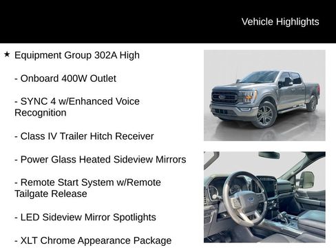 Used 2022 Ford F150 XLT w/ Equipment Group 302A High AWD/4WD image 6