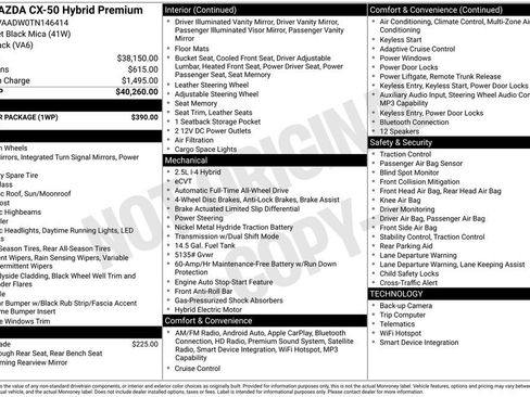 New 2026 MAZDA CX-50 AWD 2.5 Hybrid w/ Weather Package image 11