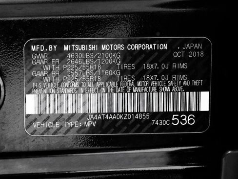 Used 2019 Mitsubishi Eclipse Cross LE image 58