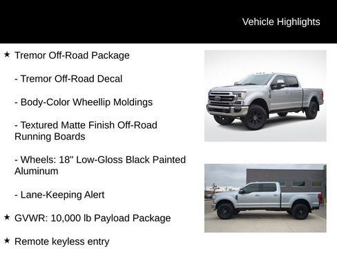 Used 2021 Ford F250 Lariat w/ Tremor Off-Road Package image 6