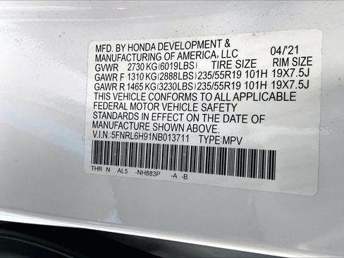 Certified 2022 Honda Odyssey Elite image 32